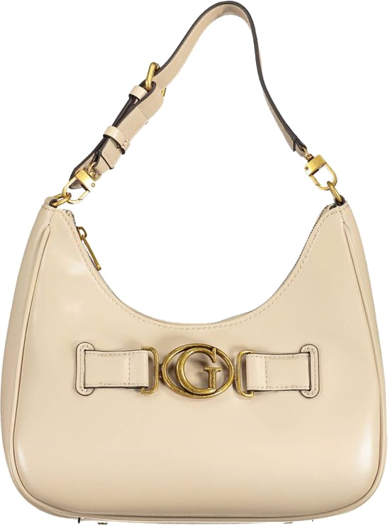 Guess Guess Jeans Beige Polyurethane Women's Shoulder Bag Beige
