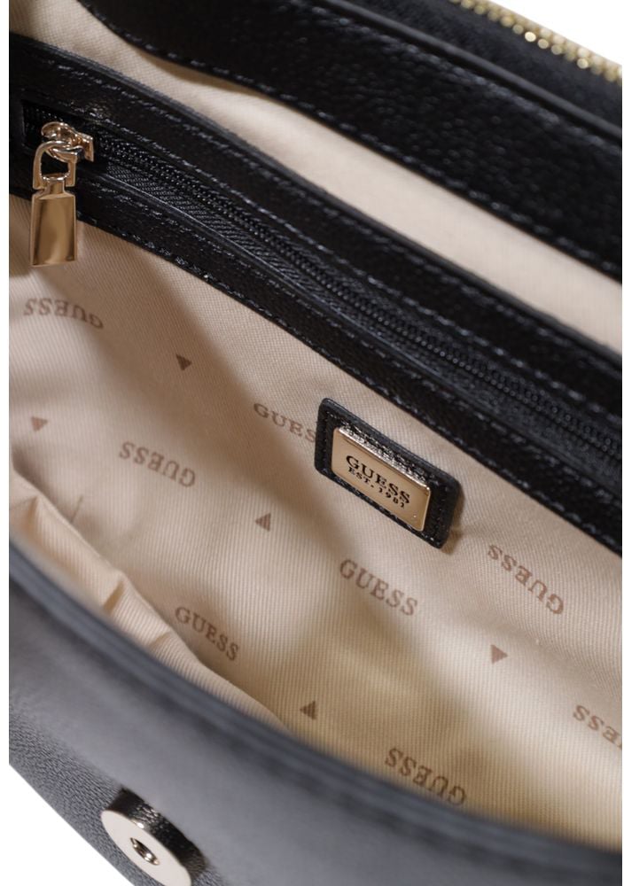 Guess Guess Black Polyethylene Handbag Zwart