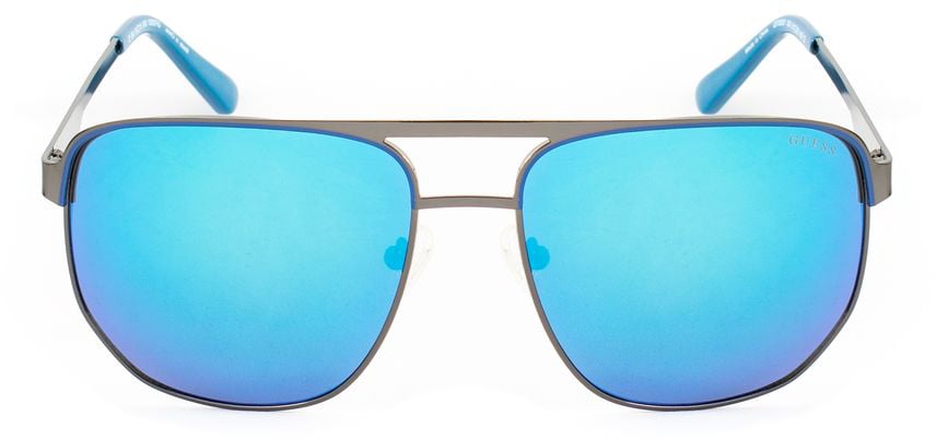 Guess Gray Metal Sunglasses Grijs
