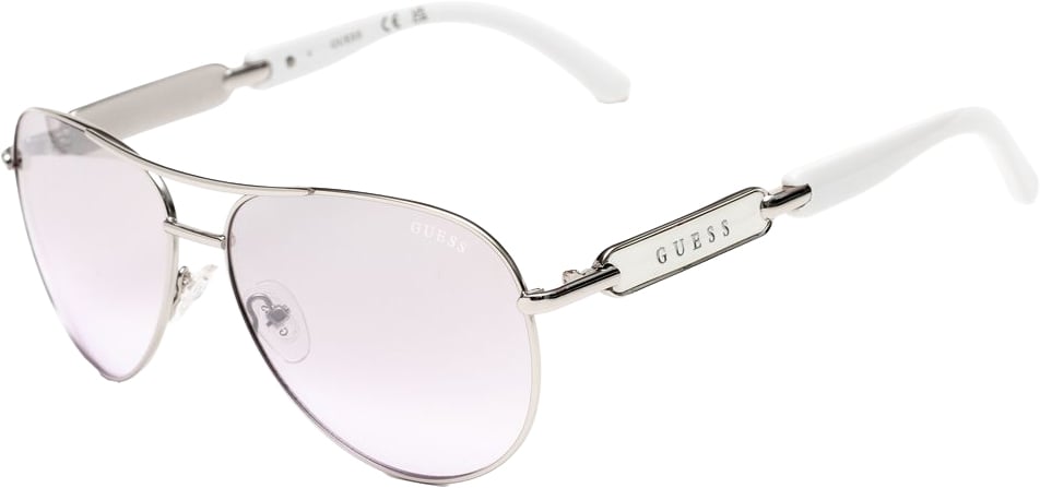 Guess Gray Metal Sunglasses Grijs