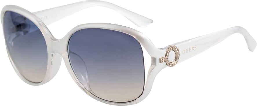 Guess White Injected Sunglasses Wit