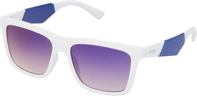 Guess White Resin Sunglasses Wit