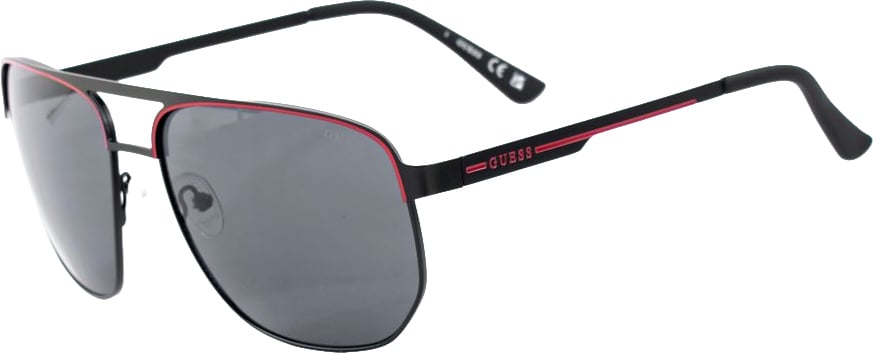 Guess Black Metal Sunglasses Zwart