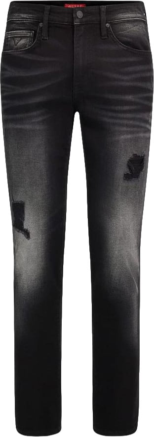 Guess Black Cotton Jeans Denim Zwart