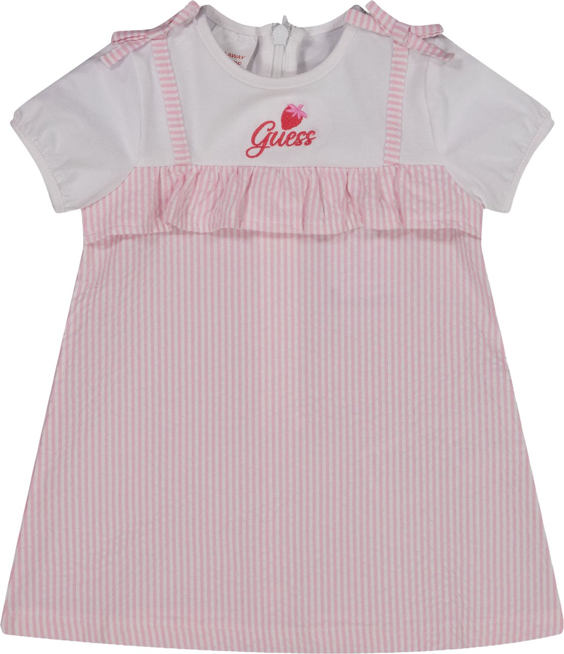 Guess Guess Baby Meisjes Jurk In Wit Wit