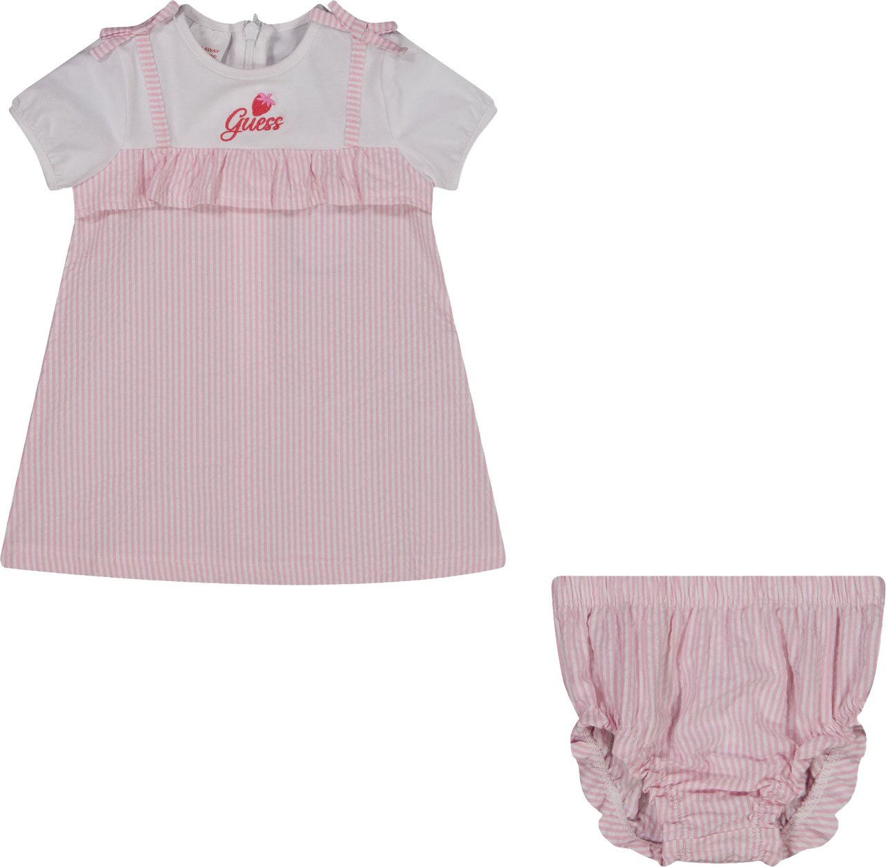 Guess Guess Baby Meisjes Jurk In Wit Wit