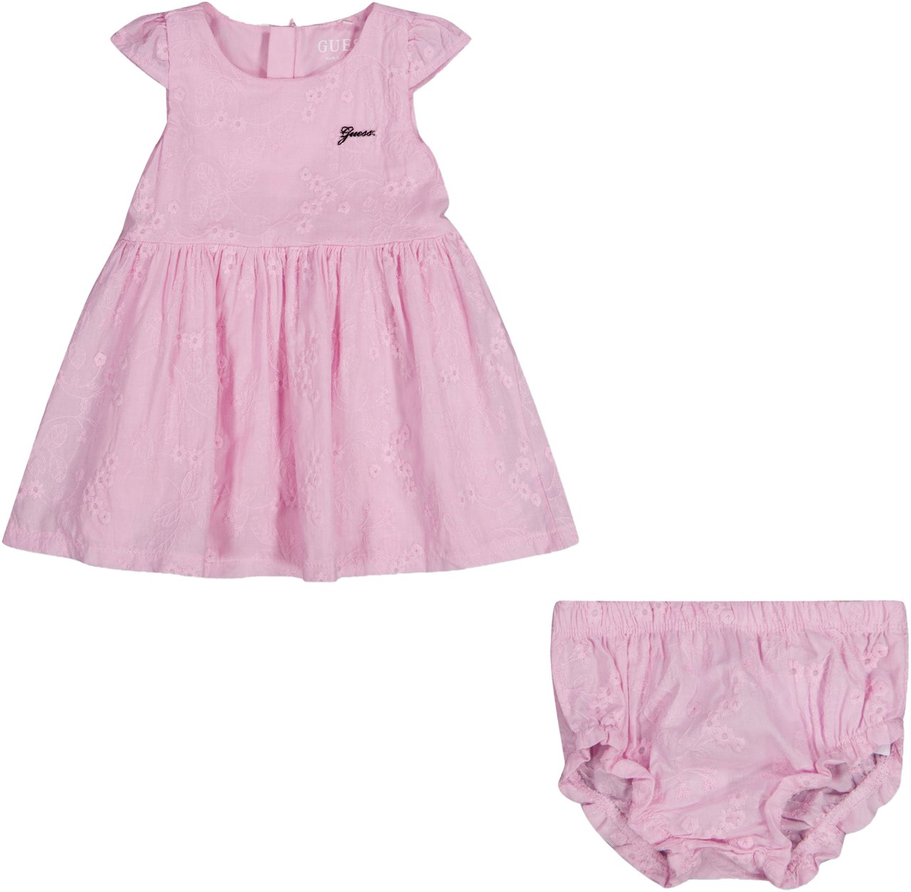 Guess Guess Baby Meisjes Jurk In Roze Roze