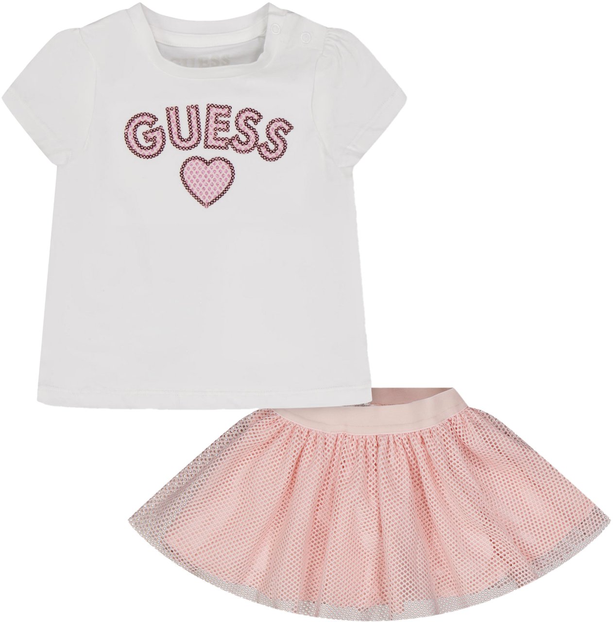 Guess Guess Baby Meisjes Setje In Licht Roze Roze