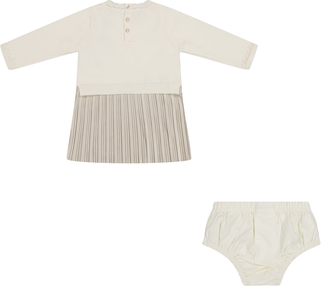 Guess Baby Meisjes Jurk In Off White Wit