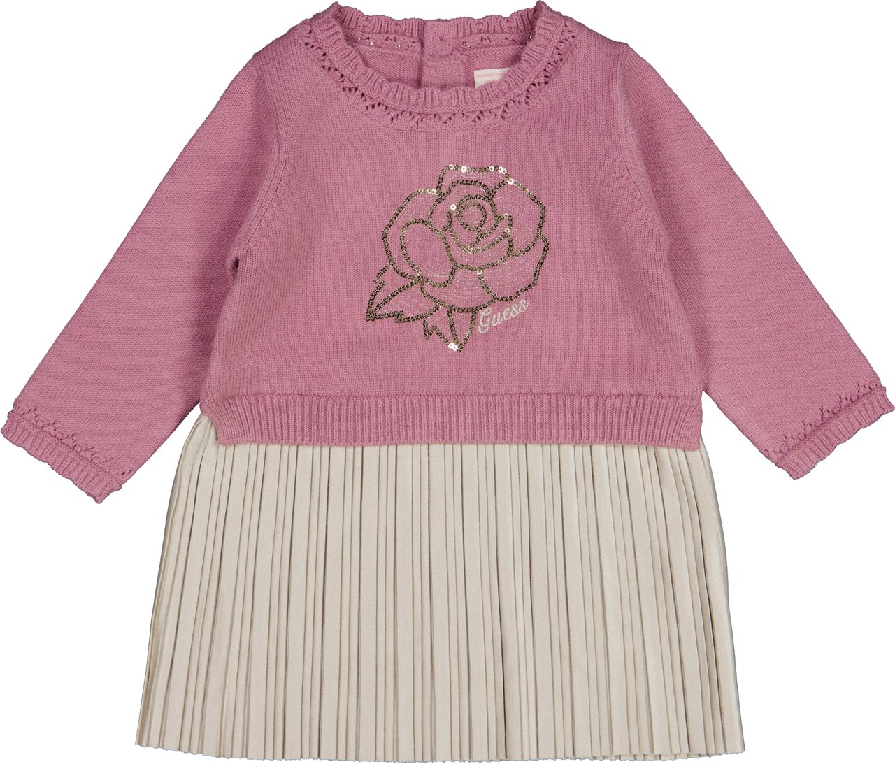 Guess Baby Meisjes Jurk In Roze Roze