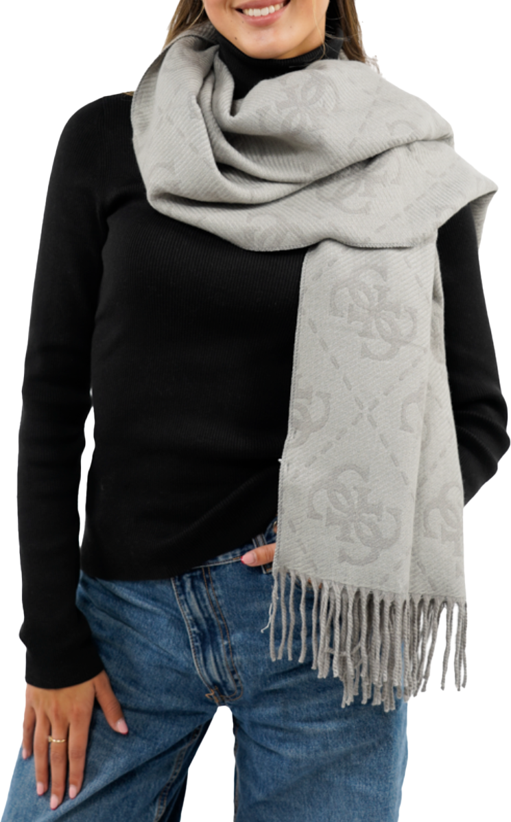Guess Sjaal 70X190 Grijs