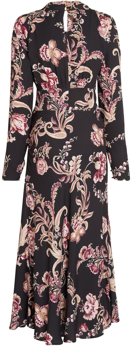 Guess Maxi dress with floral print Zwart