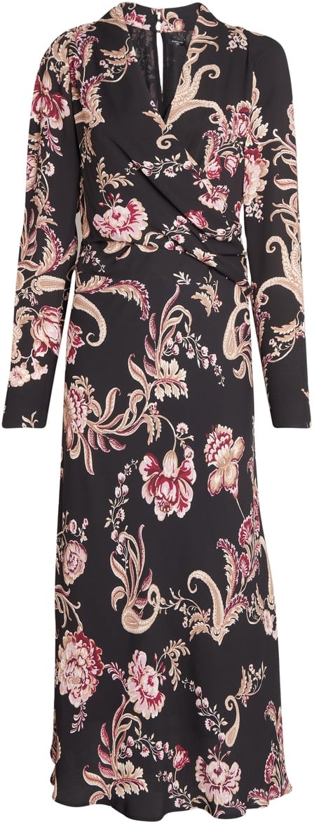 Guess Maxi dress with floral print Zwart