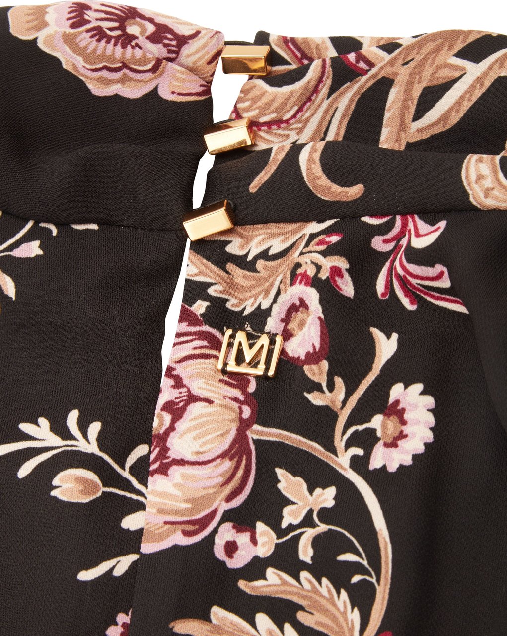 Guess Maxi dress with floral print Zwart