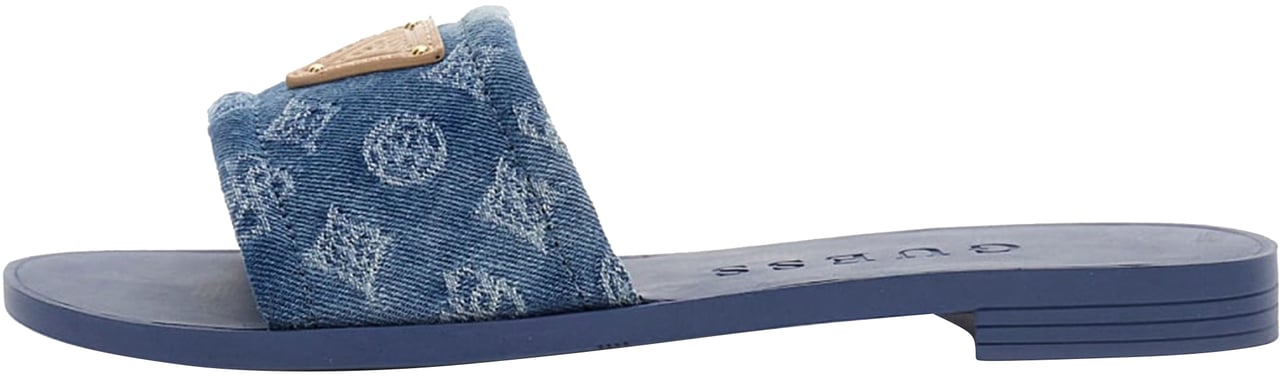 Guess Elysone Slippers Blauw