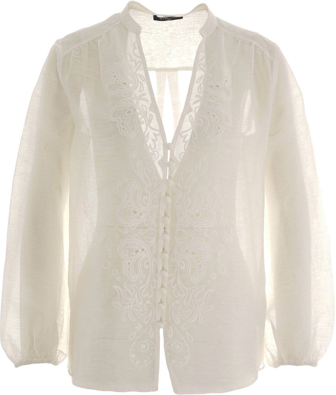 Guess Linen blend blouse Wit