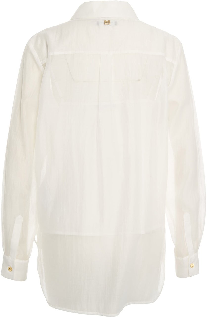 Guess Semitransparent blouse Wit