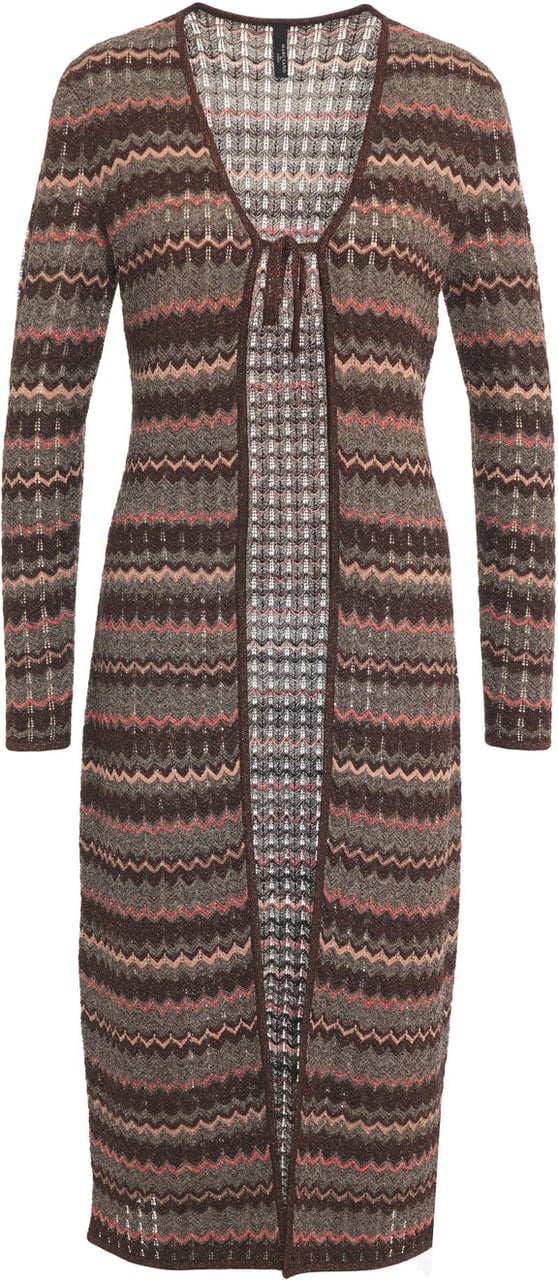 Guess Long lurex cardigan Bruin