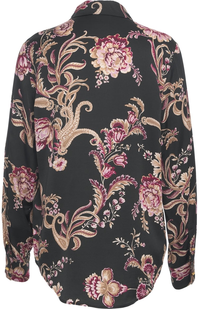 Guess Blouse with monogram Zwart