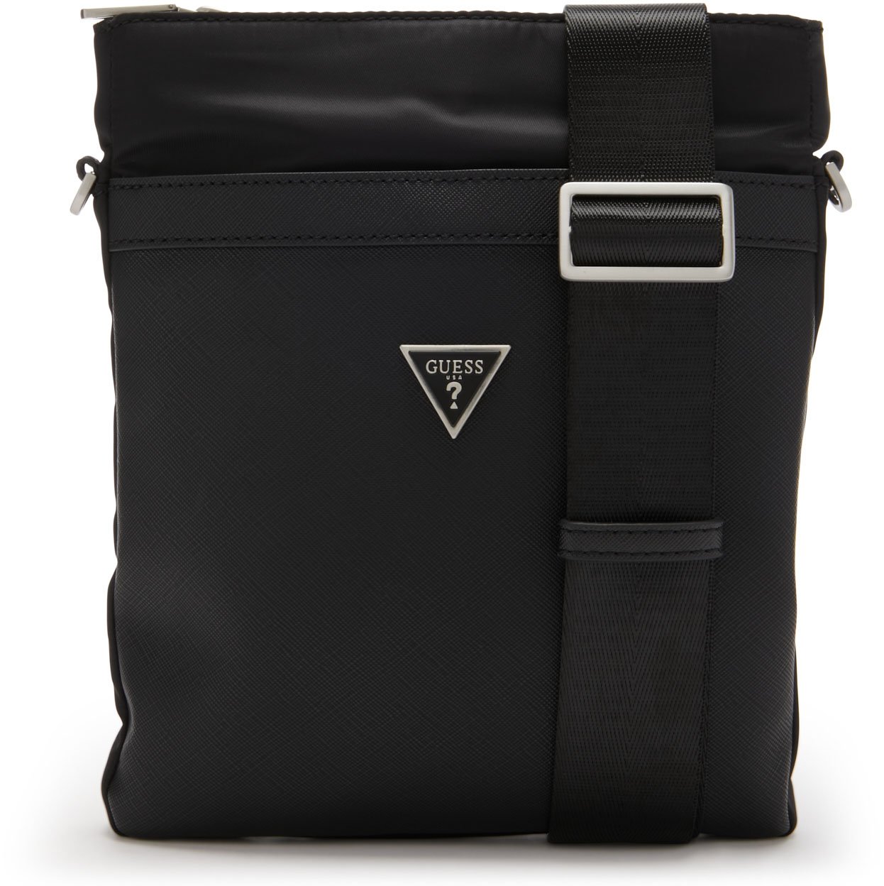 Guess Certosa Kunstleer Crossbody Tas Zwart