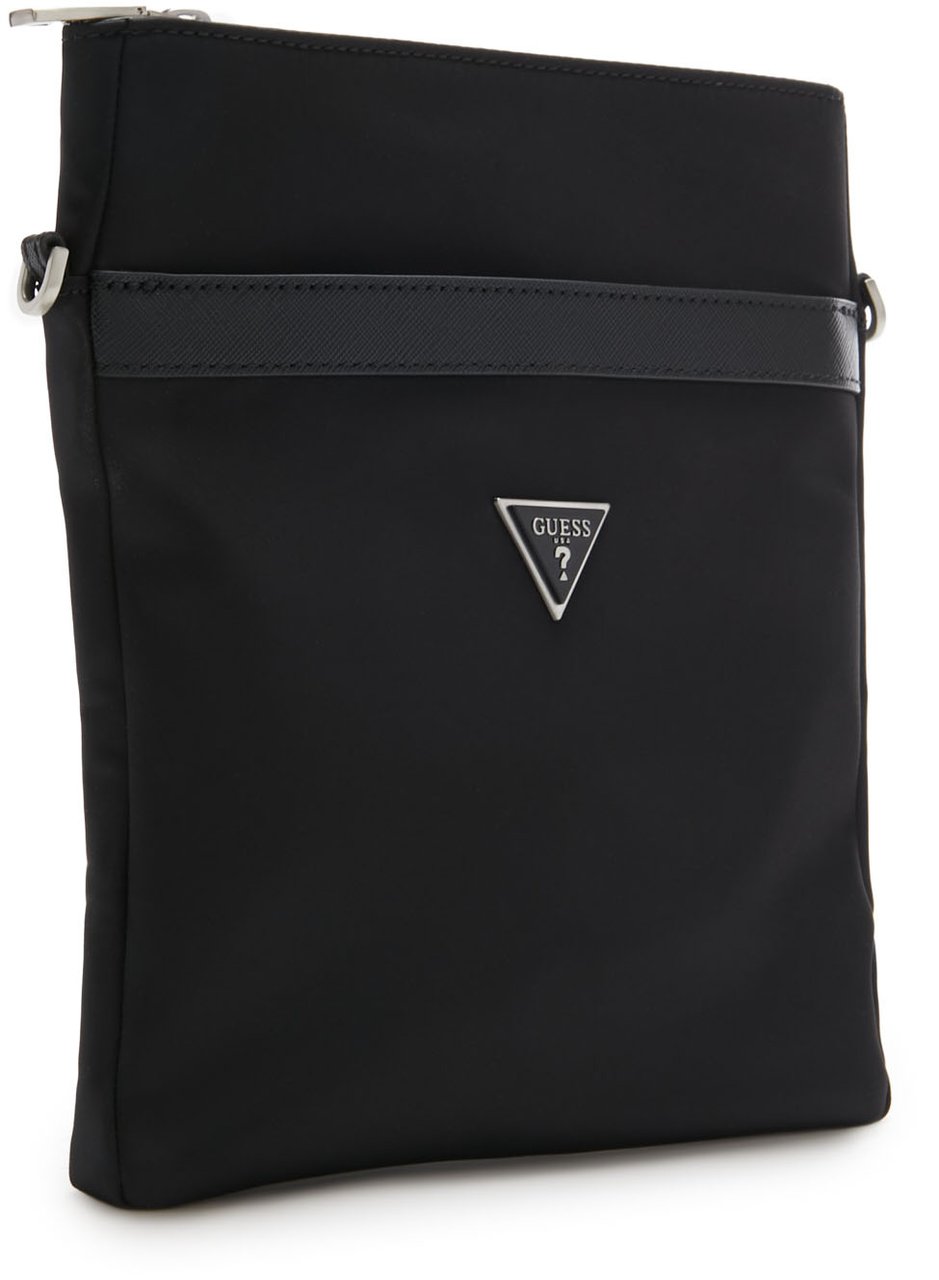 Guess Certosa Kunstleer Crossbody Tas Zwart