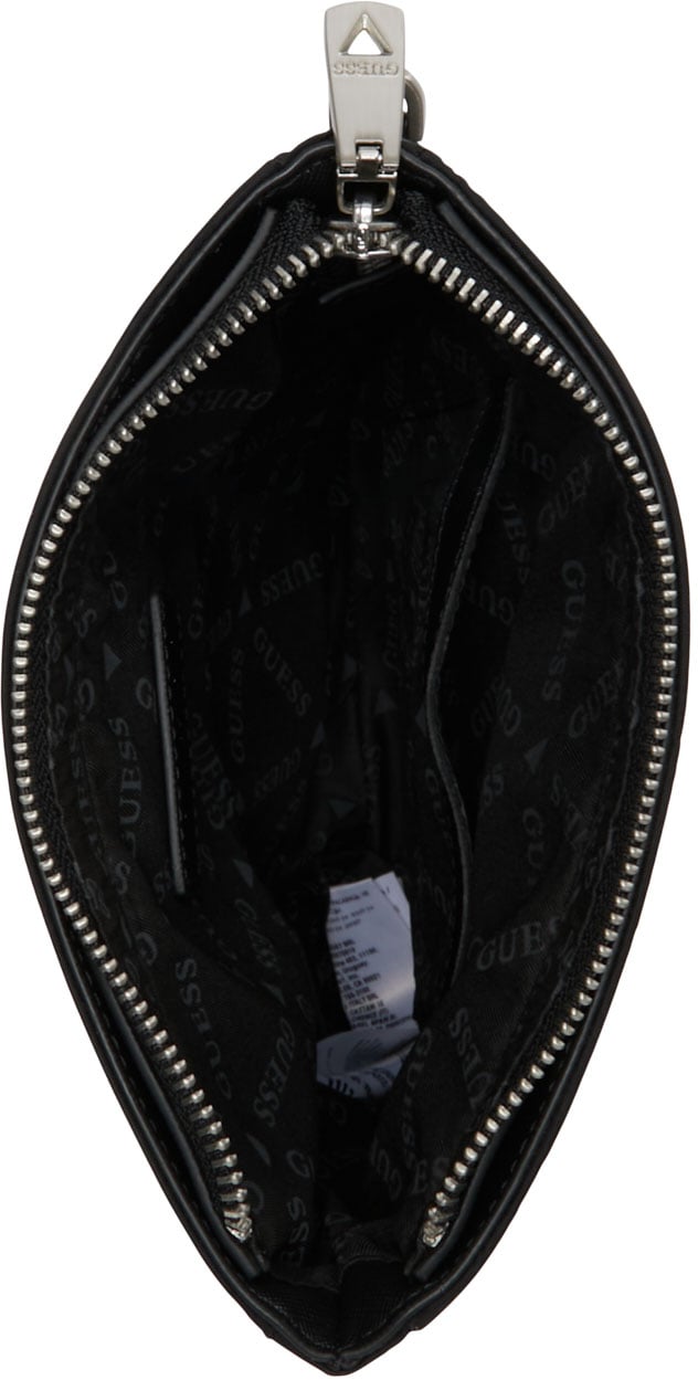 Guess Certosa Kunstleer Crossbody Tas Zwart
