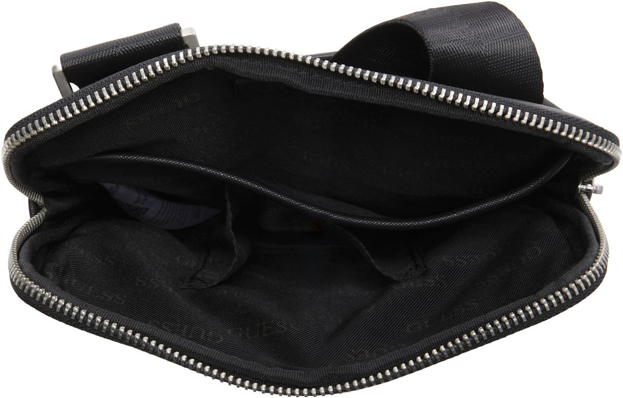 Guess Milano Kunstleer Crossbody Tas Zwart