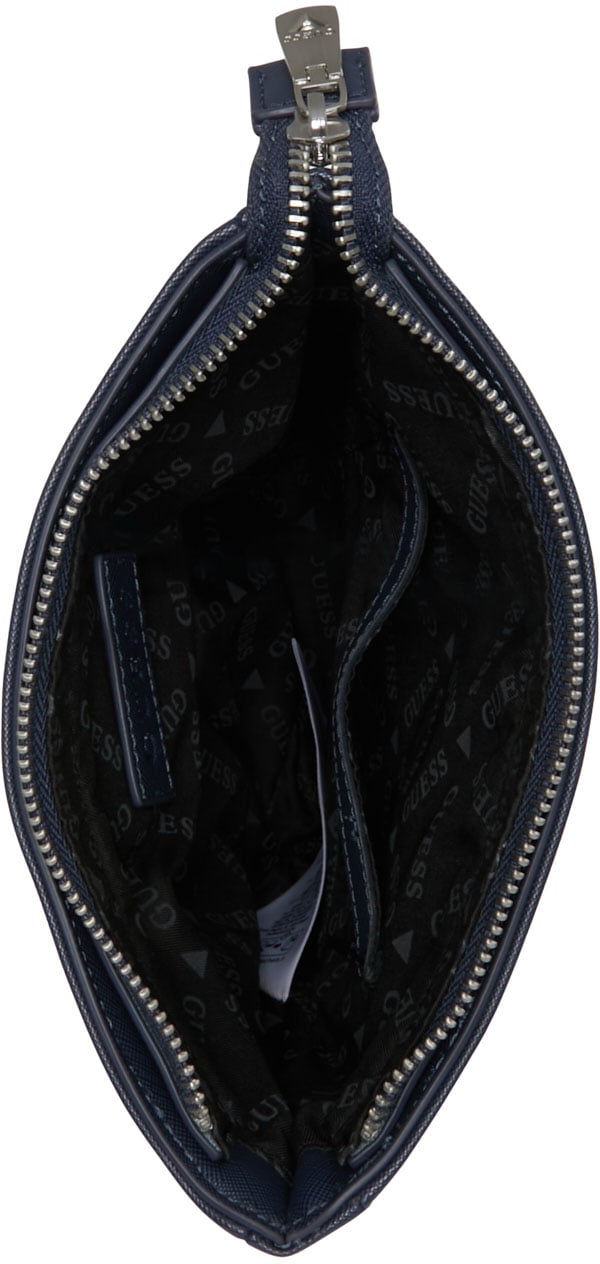 Guess Certosa Kunstleer Crossbody Tas Blauw
