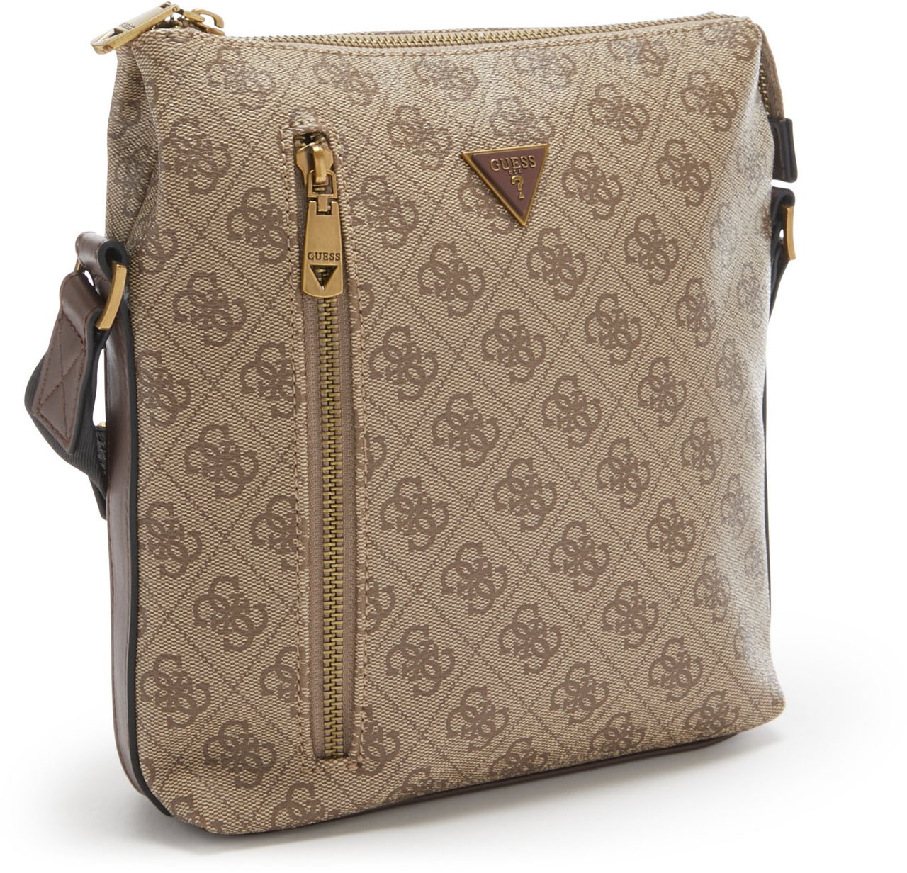 Guess Kunstleer Crossbody Tas Beige