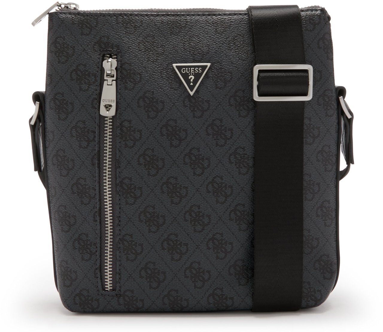 Guess Kunstleer Crossbody Tas Zwart