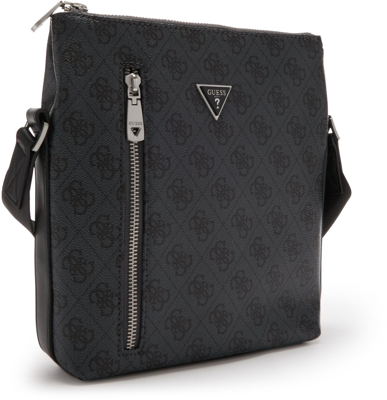 Guess Kunstleer Crossbody Tas Zwart