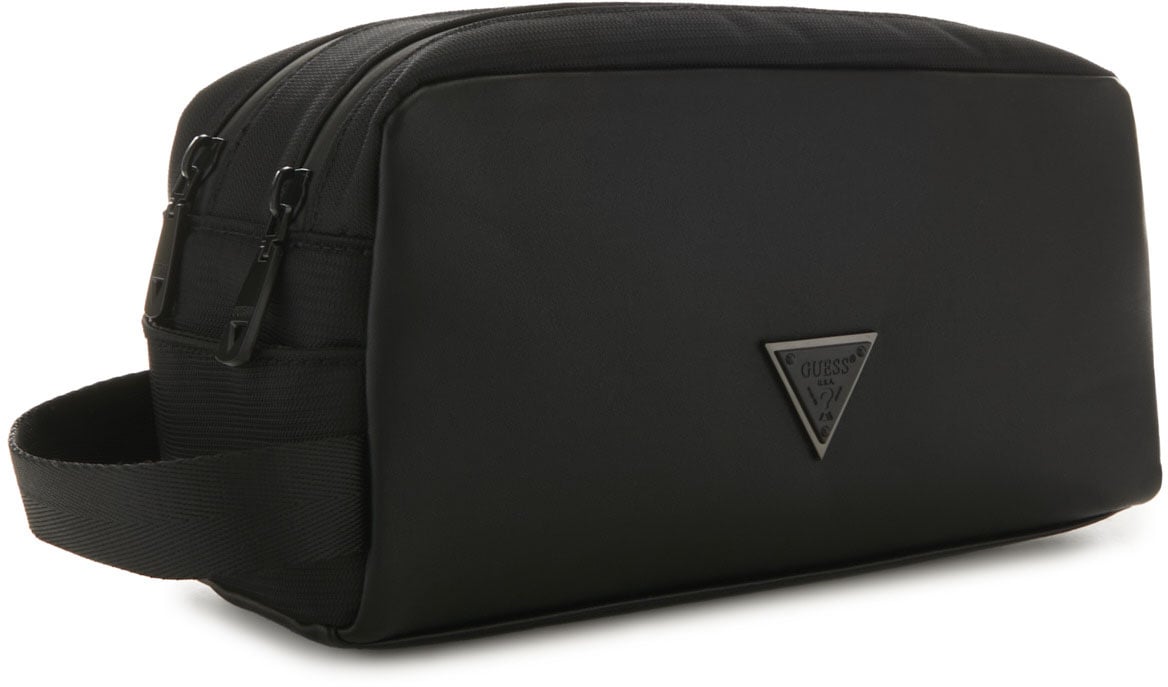 Guess Certosa Kunstleer Toilettas Zwart