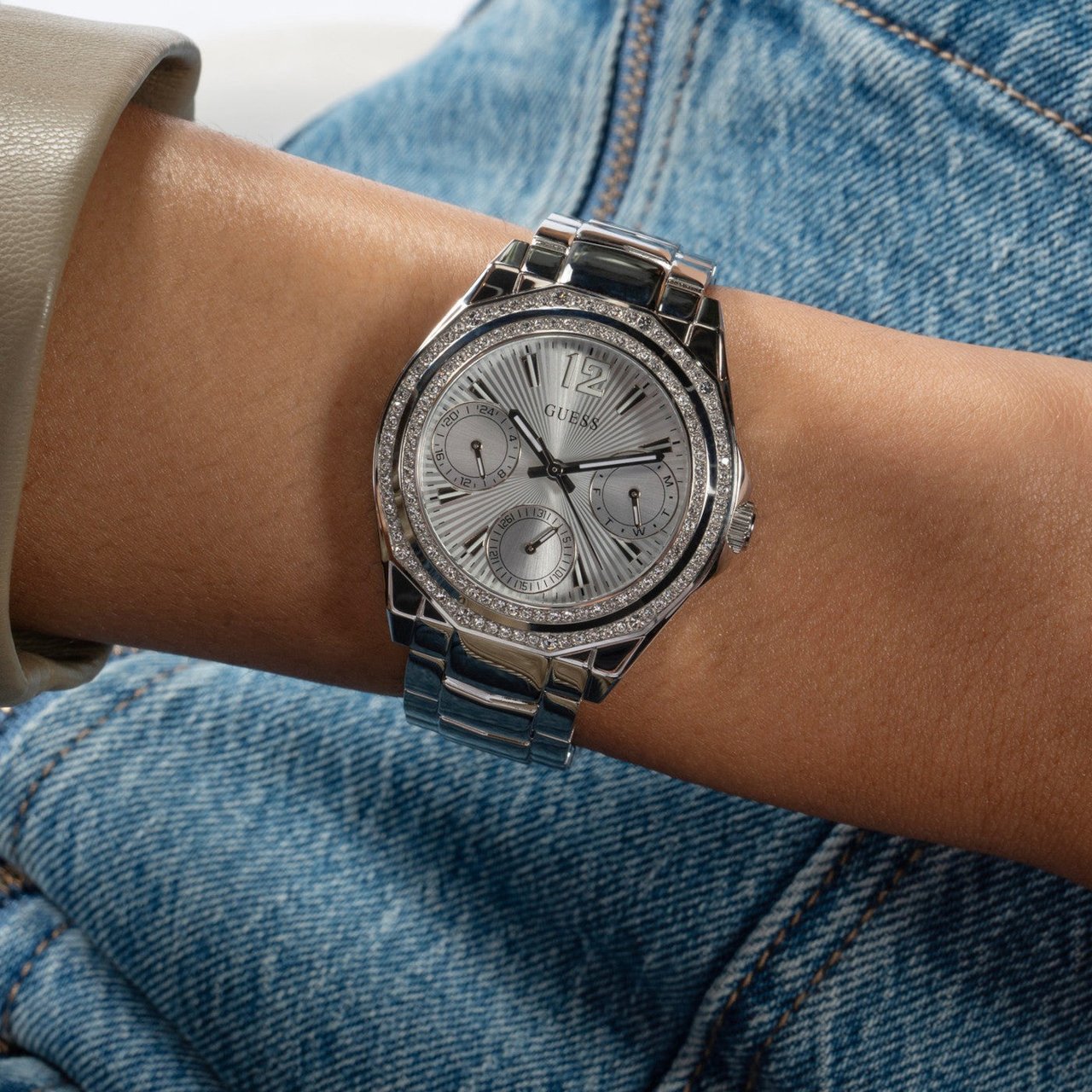 Guess Ritzy - Horloge - Zilver Zilver