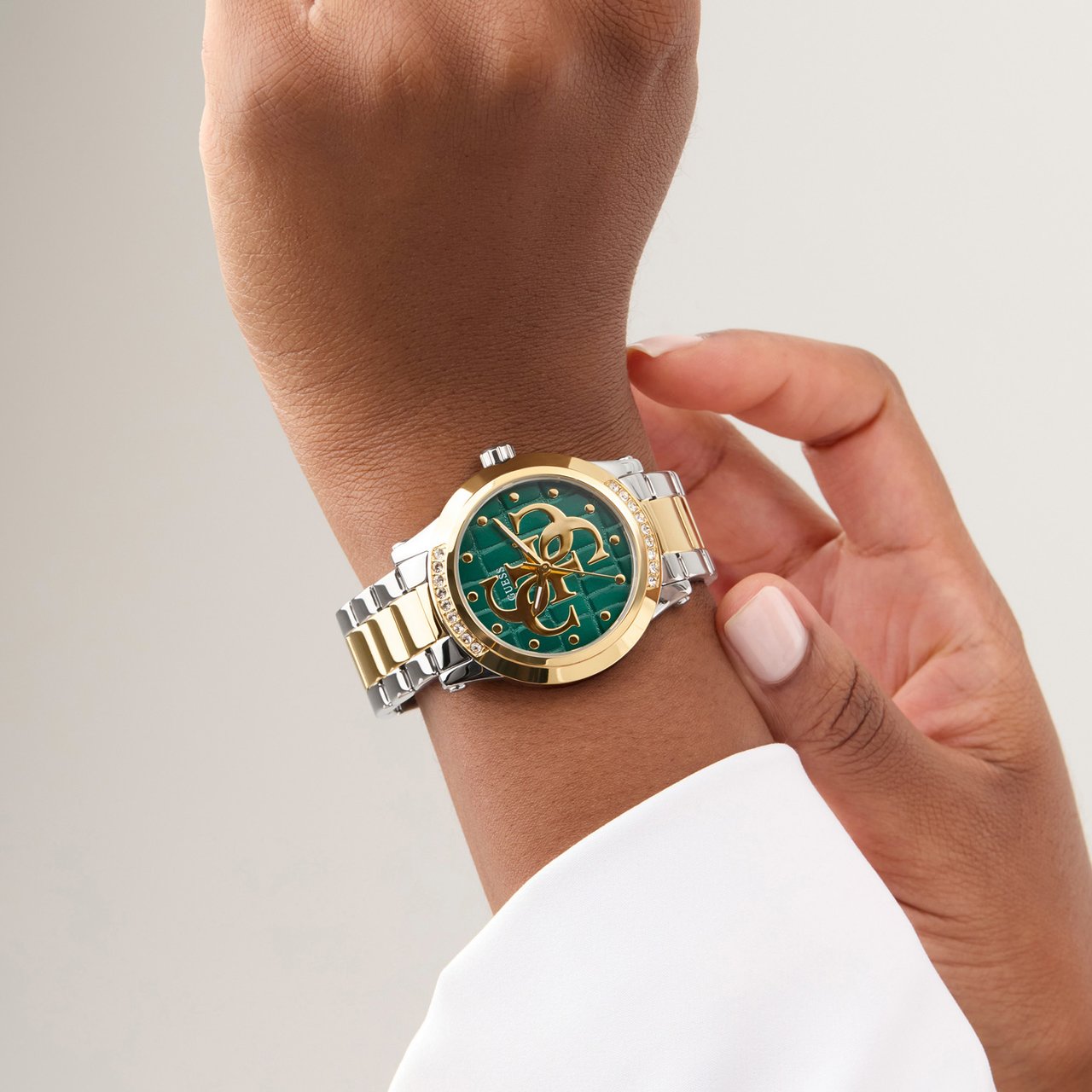 Guess - Horloge - Zilver Groen
