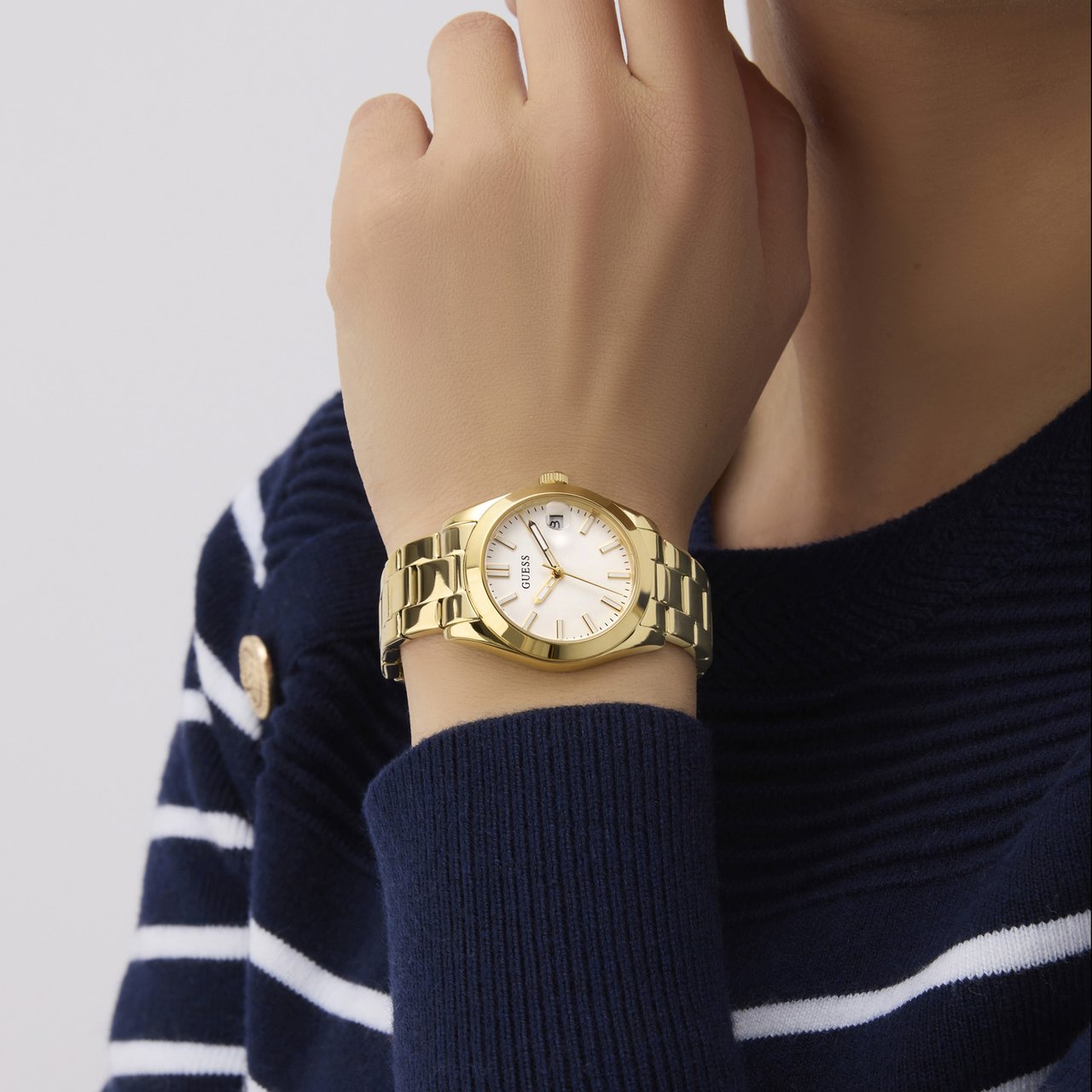 Guess - Horloge - Wit Goud