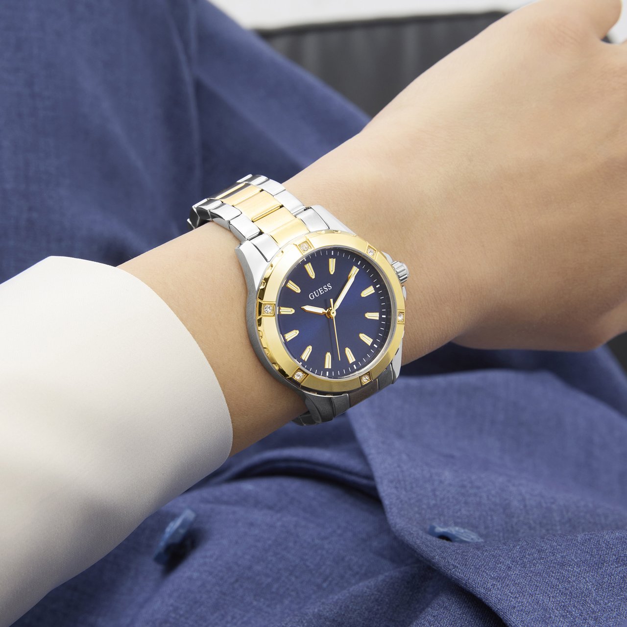 Guess - Horloge - Blauw Divers