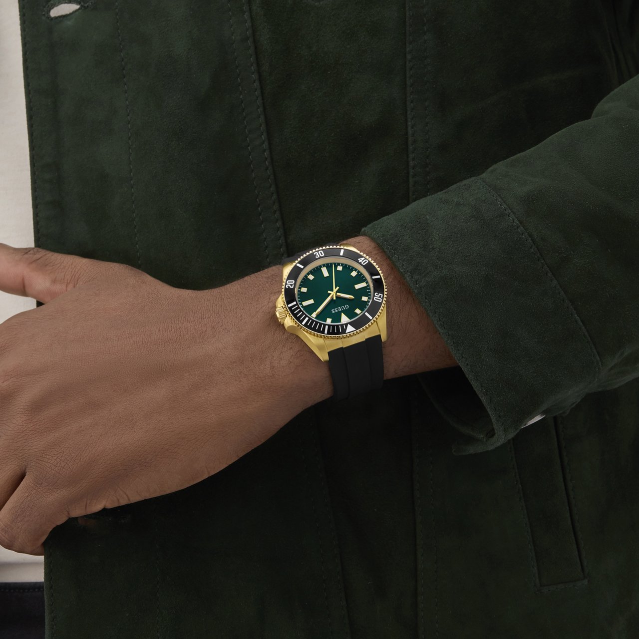 Guess - Horloge - Groen Goud