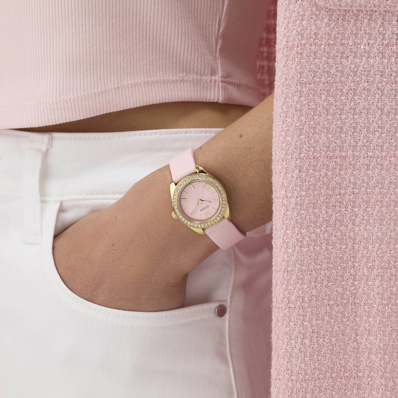 Guess - Horloge - Goud Roze