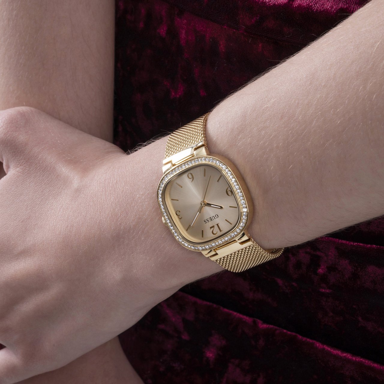 Guess Tapestry Horloge Goud