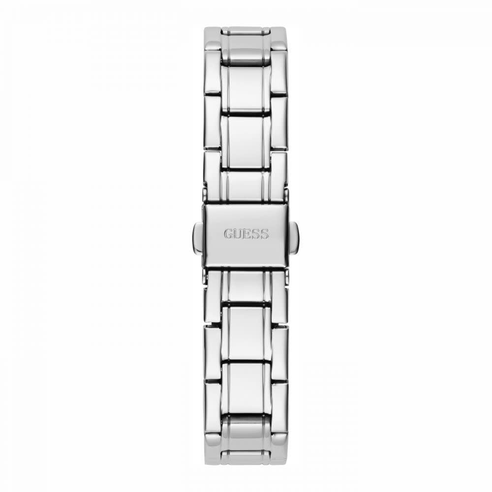 Guess Guess Dames Horloge GW0468L1 Staal Quartz met Zilverkleurige Wijzerplaat en Zirkonia 32mm Divers
