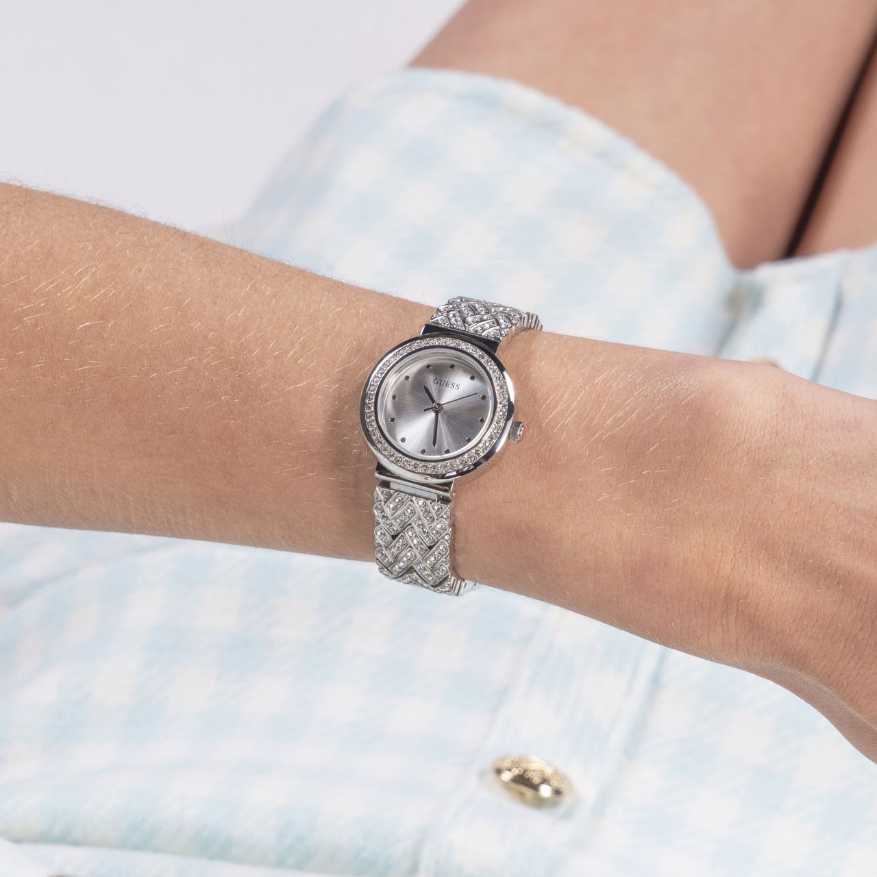 Guess Treasure Horloge Zilver