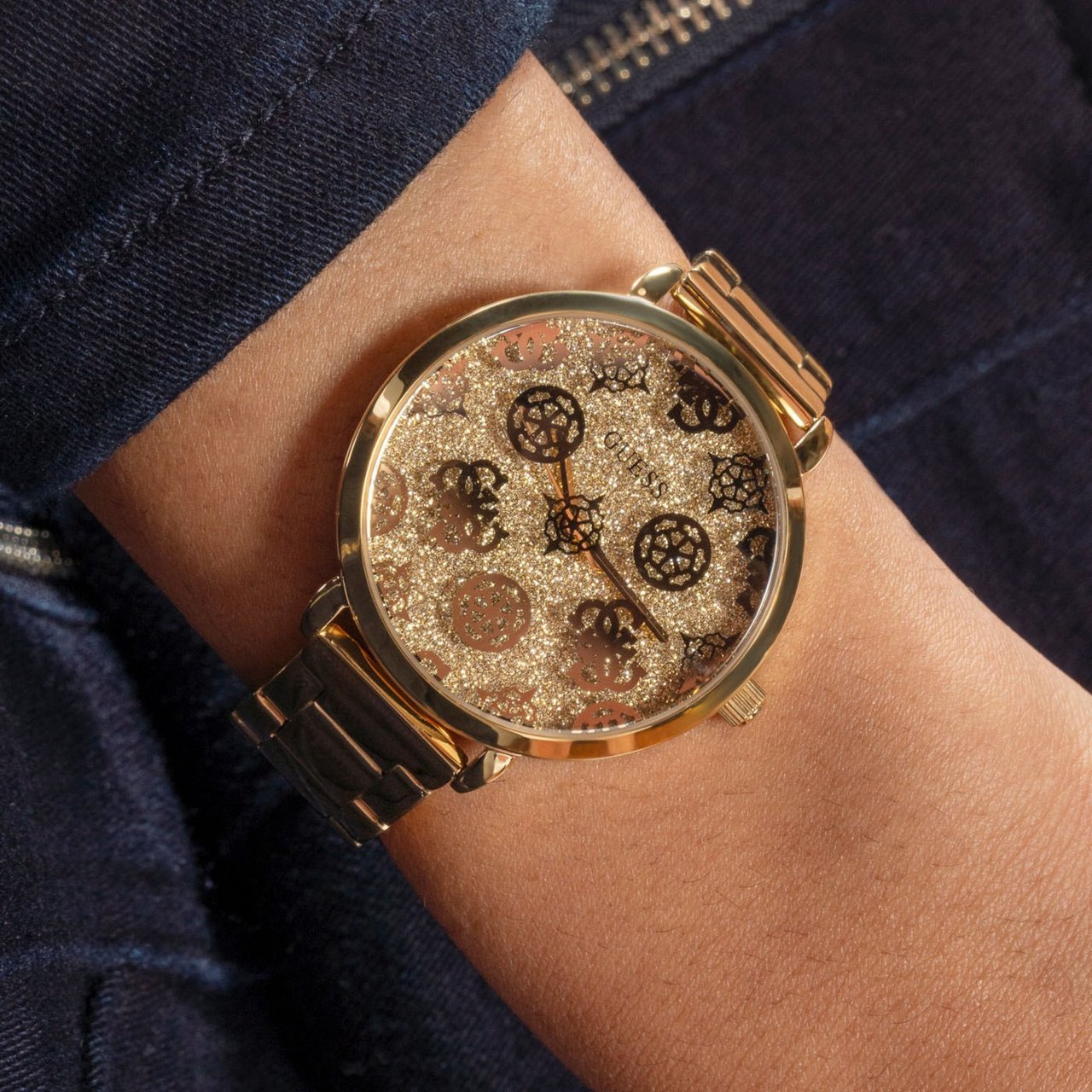 Guess Sugarplum Horloge Goud