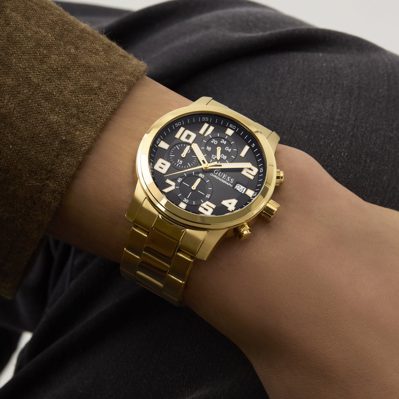 Guess Atticus Horloge Goud