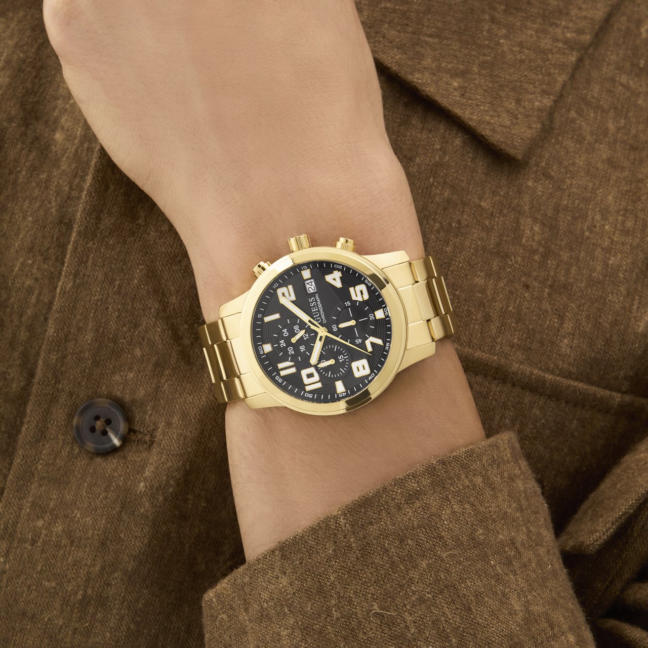 Guess Atticus Horloge Goud