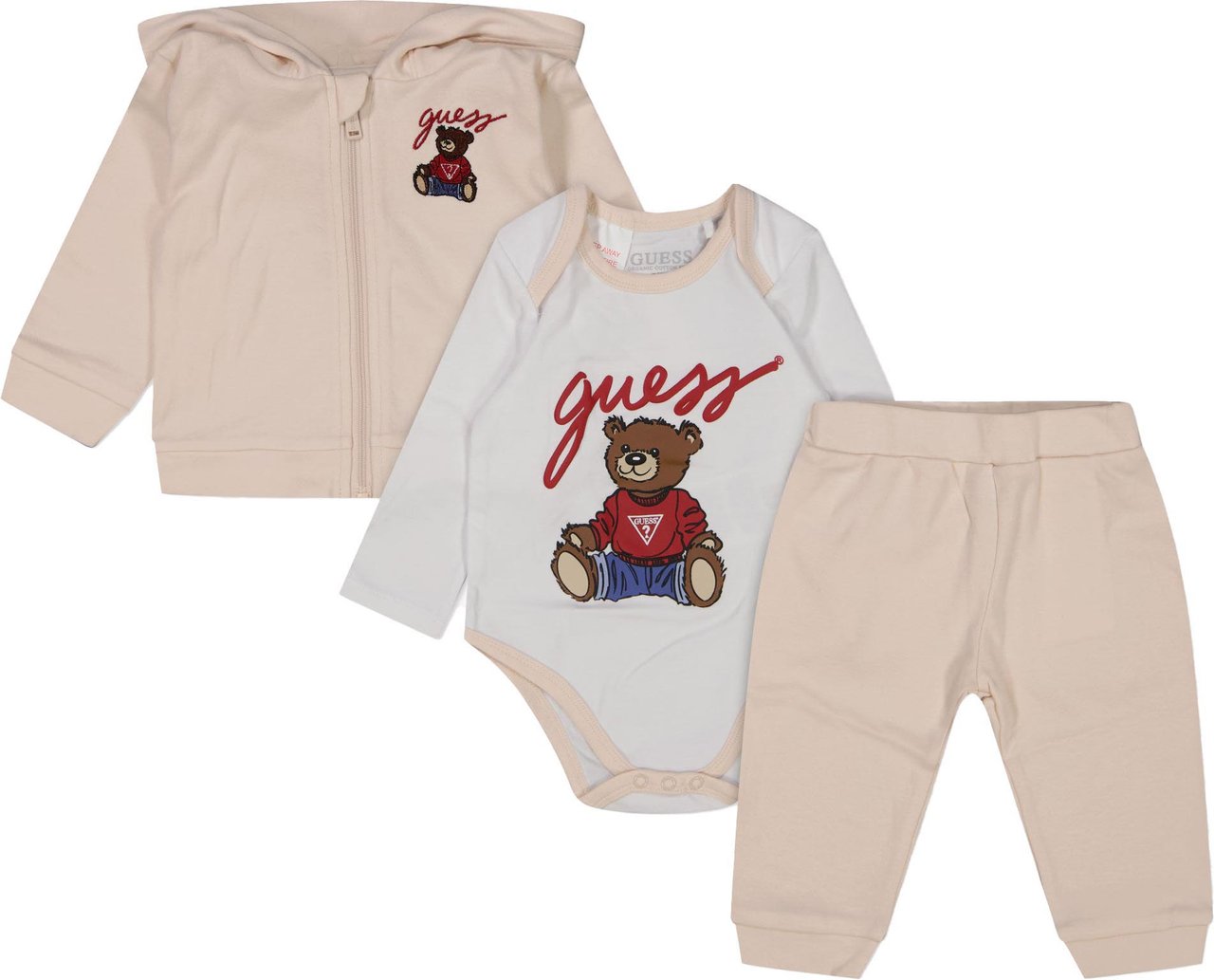 Guess Guess Baby Jongens Setje In Ecru Beige