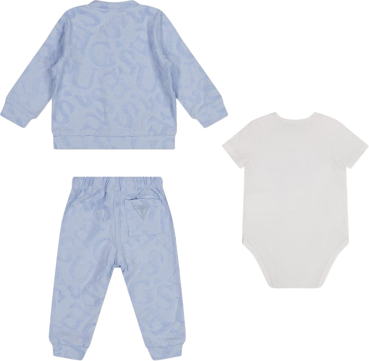 Guess Baby Unisex Setje In Licht Blauw Blauw