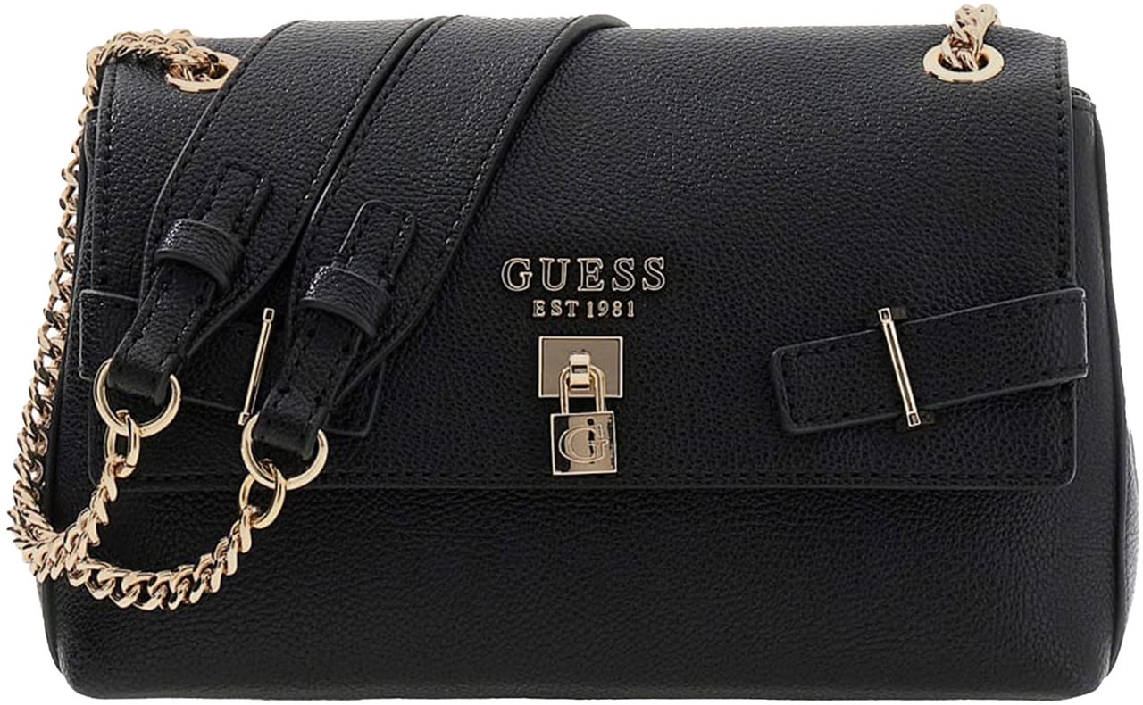 Guess Yesba Flap Crossbody Zwart