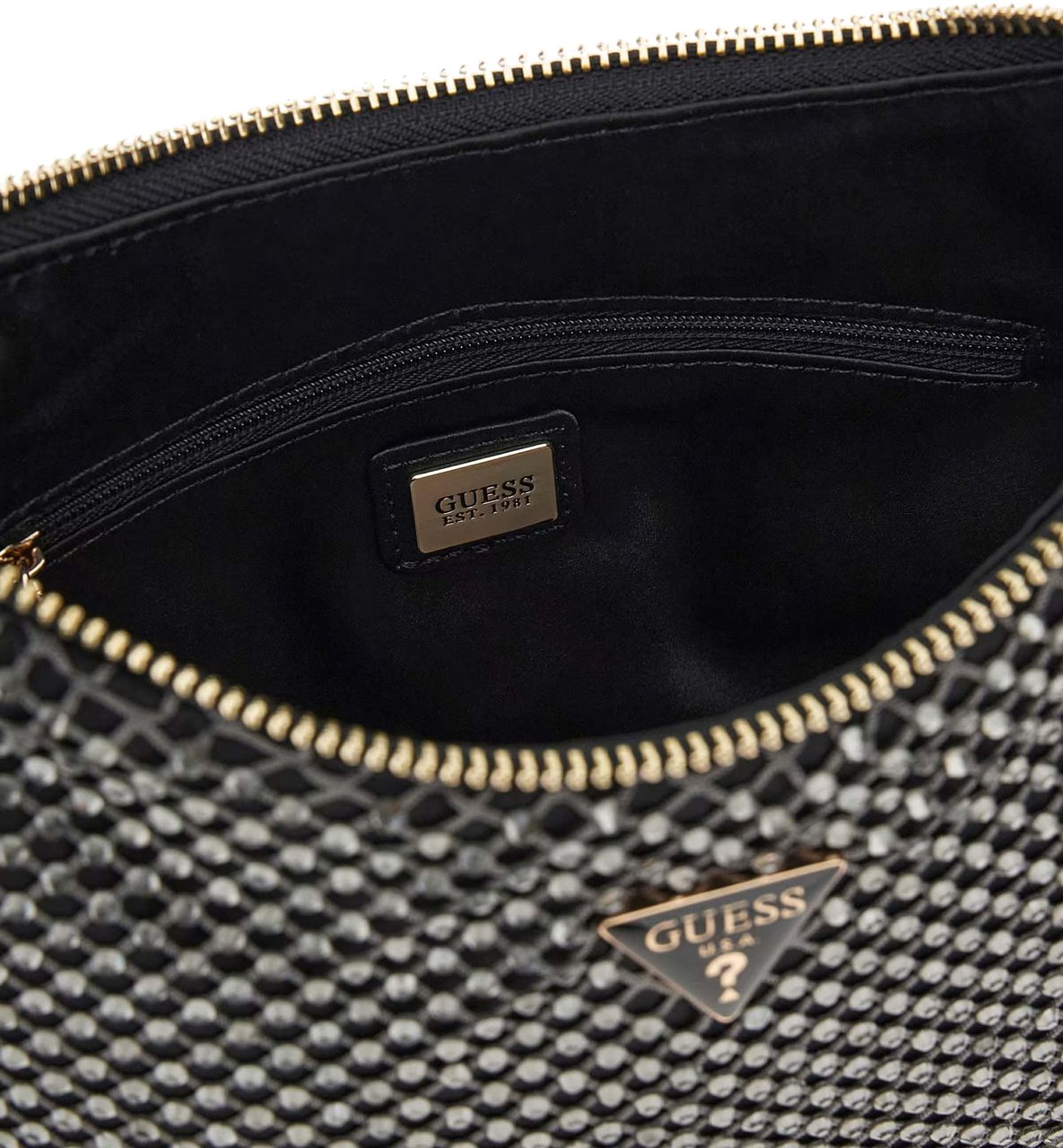 Guess Zalina Top Zip Schoudertas Grijs