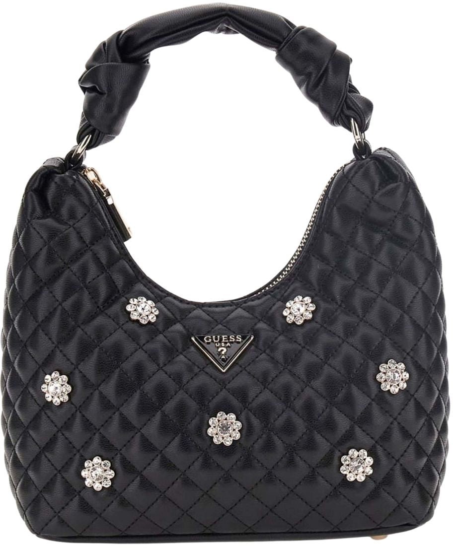 Guess Everlee Small Hobo Tas Zwart