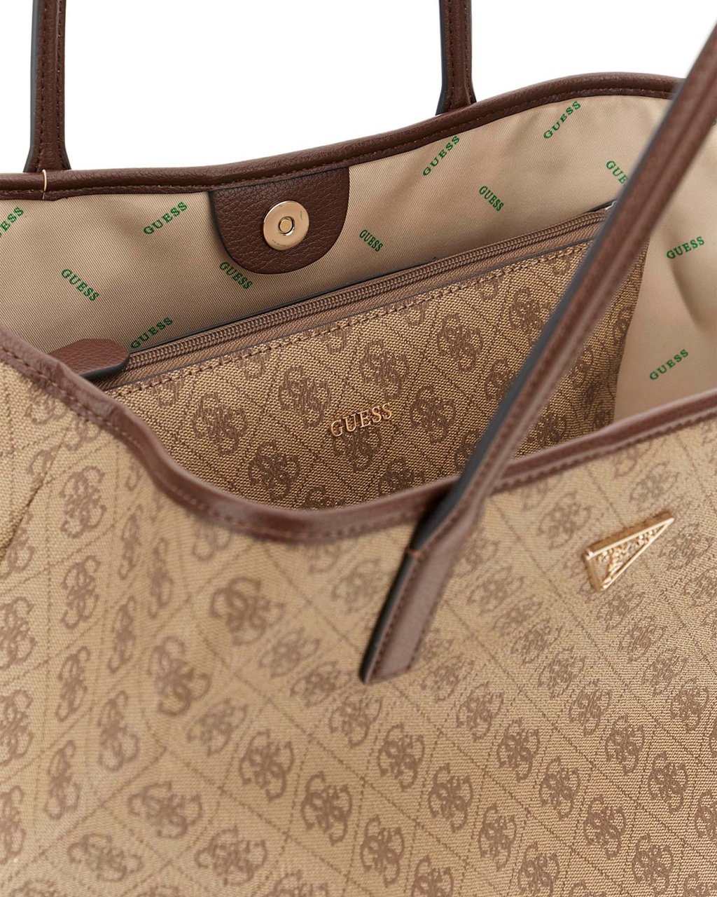 Guess ECO VICTTORIA LRG 2 IN 1 TOTE Beige